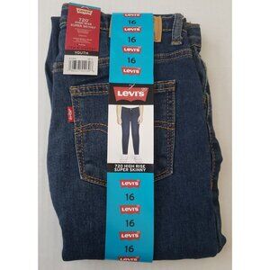 NWT Levi's 720 Girls High Rise Super Skinny Jeans